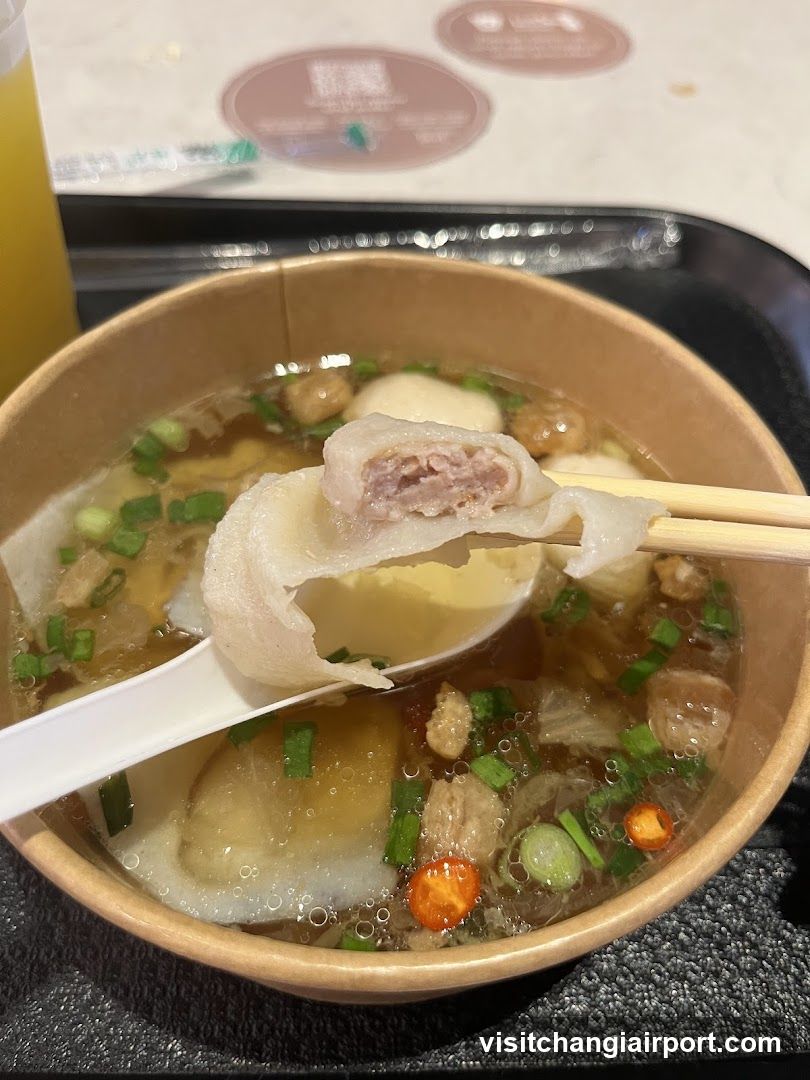 Bowl of Soup with Dumpling