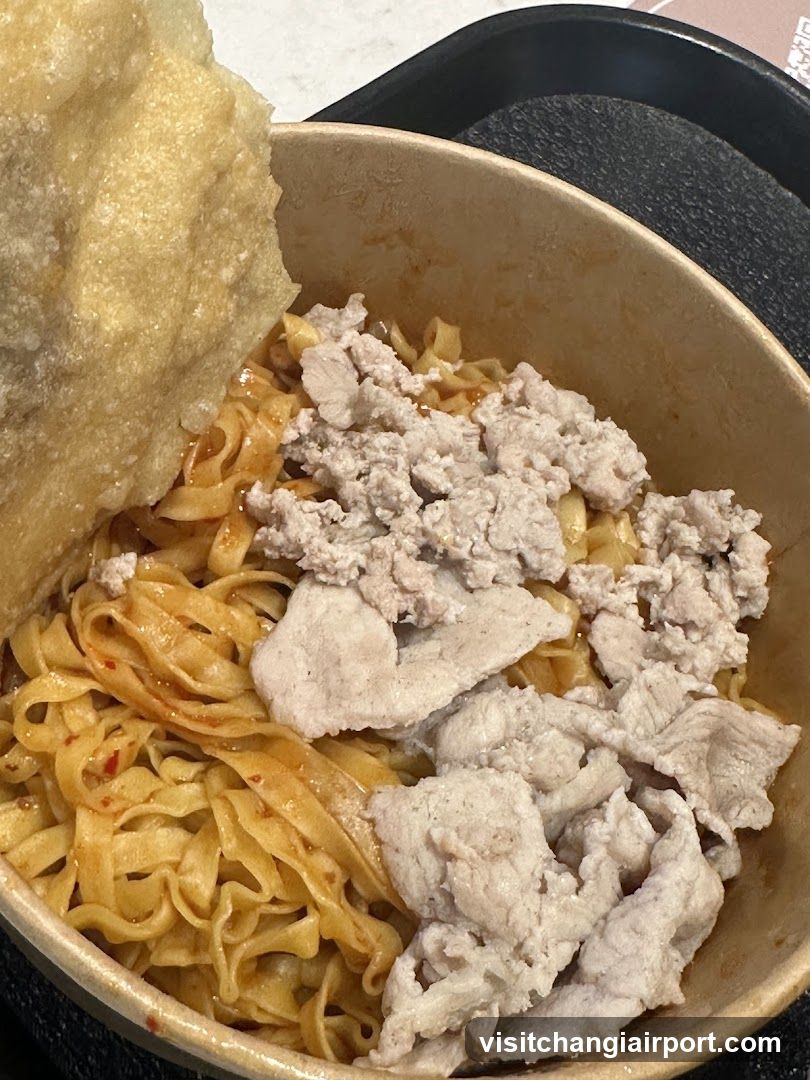Noodle Bowl with Pork and Fried Dough