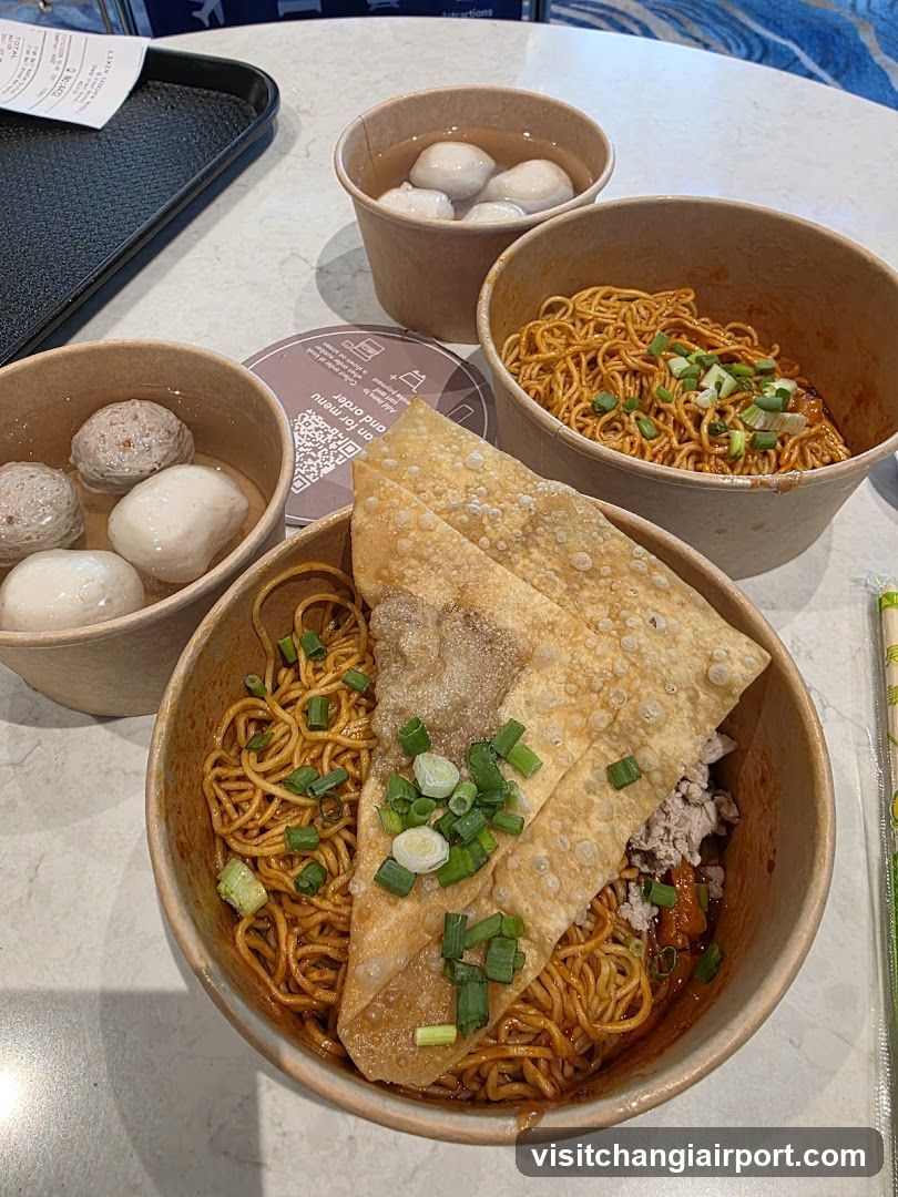 Noodle and Meatball Meal