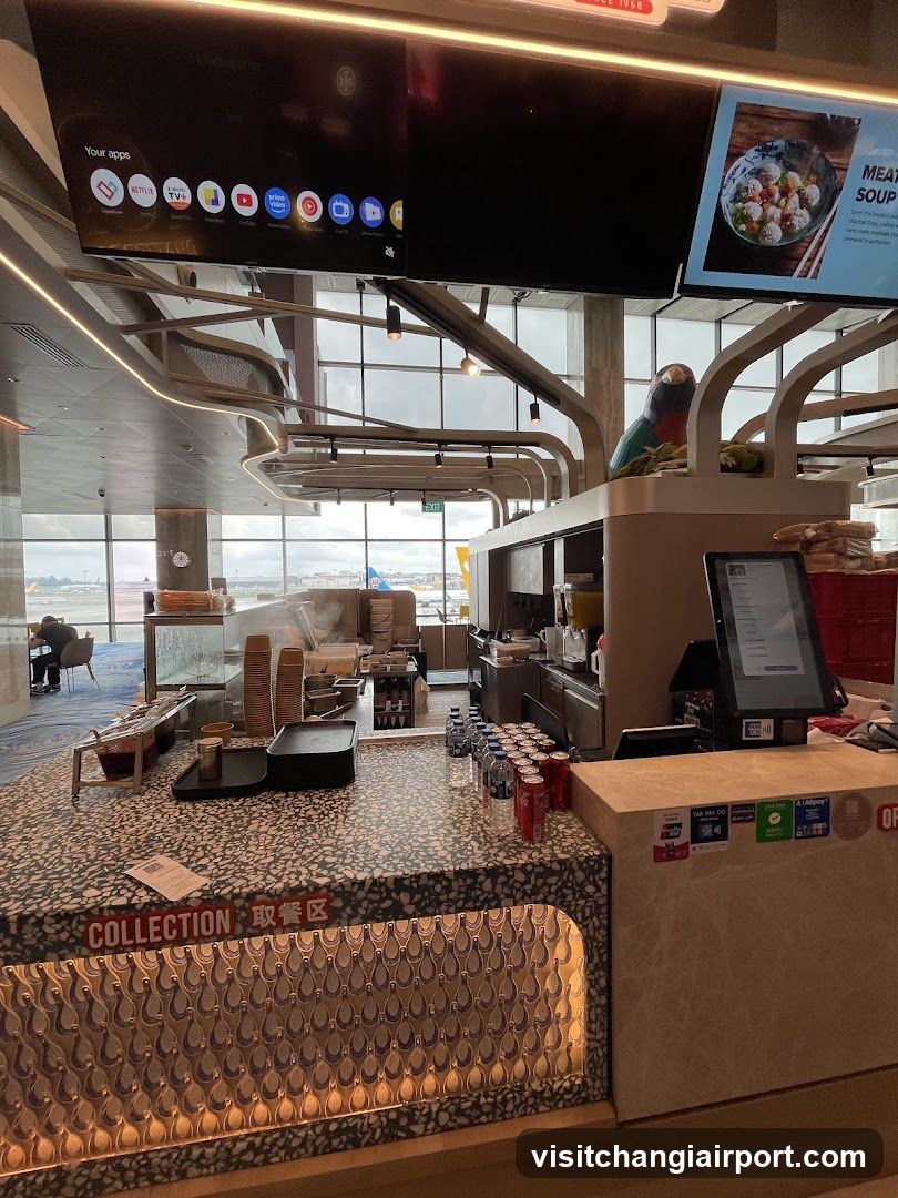 Airport Lounge Food Counter