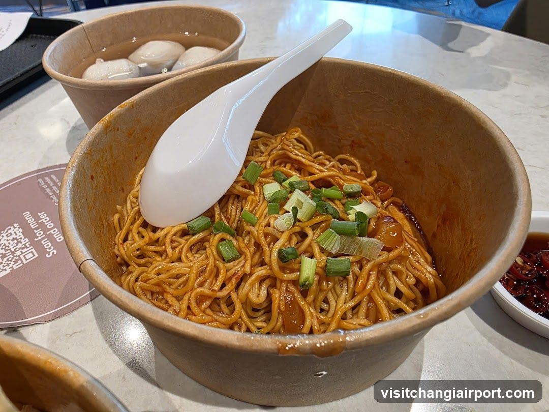 Noodle Bowl with Green Onions