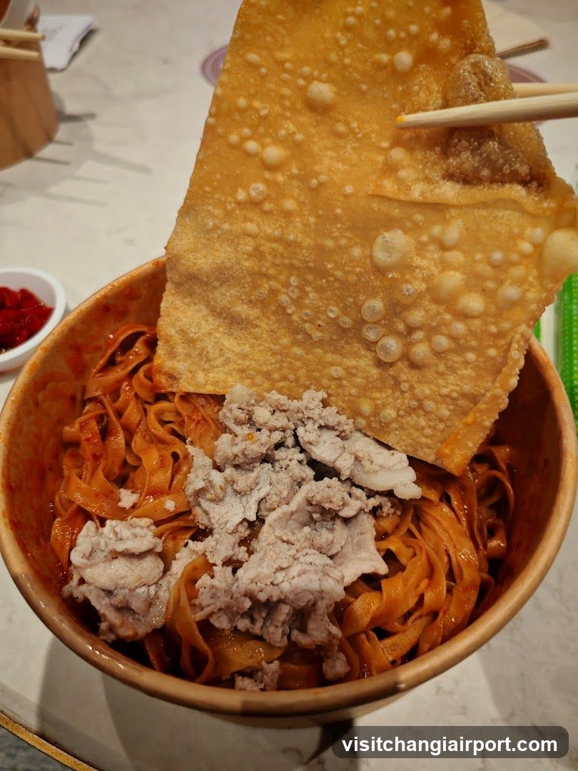 Noodle Bowl with Crispy Skin and Meat