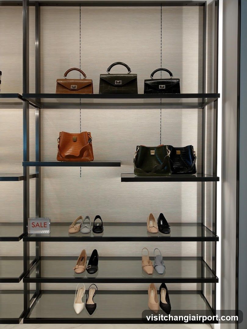 Shoe and Handbag Display Shelf