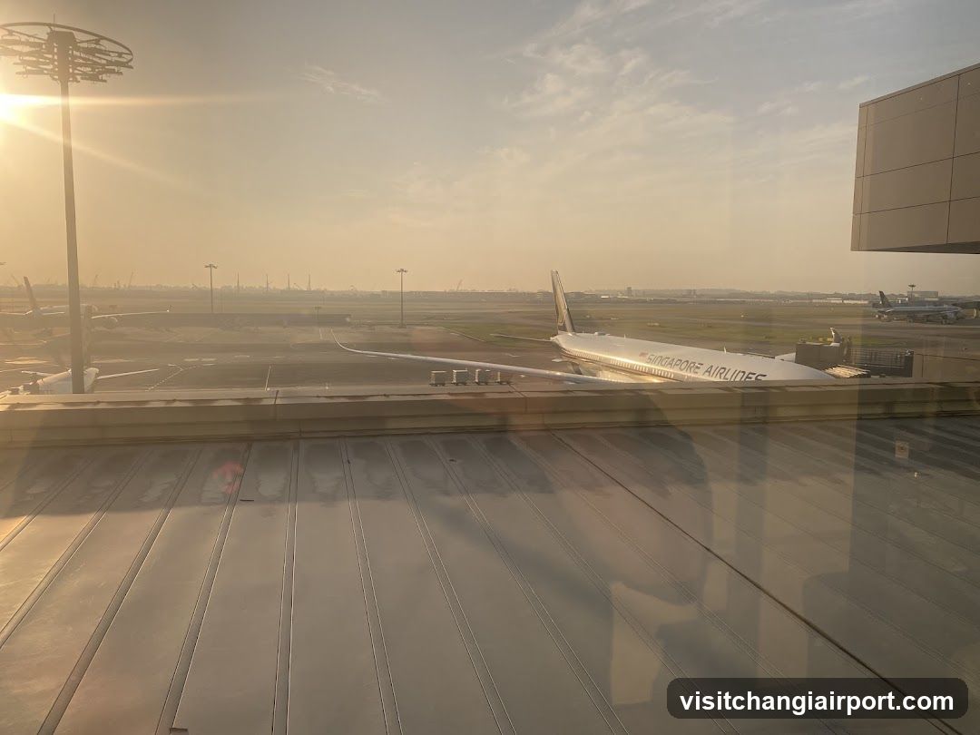 Airport View at Sunset