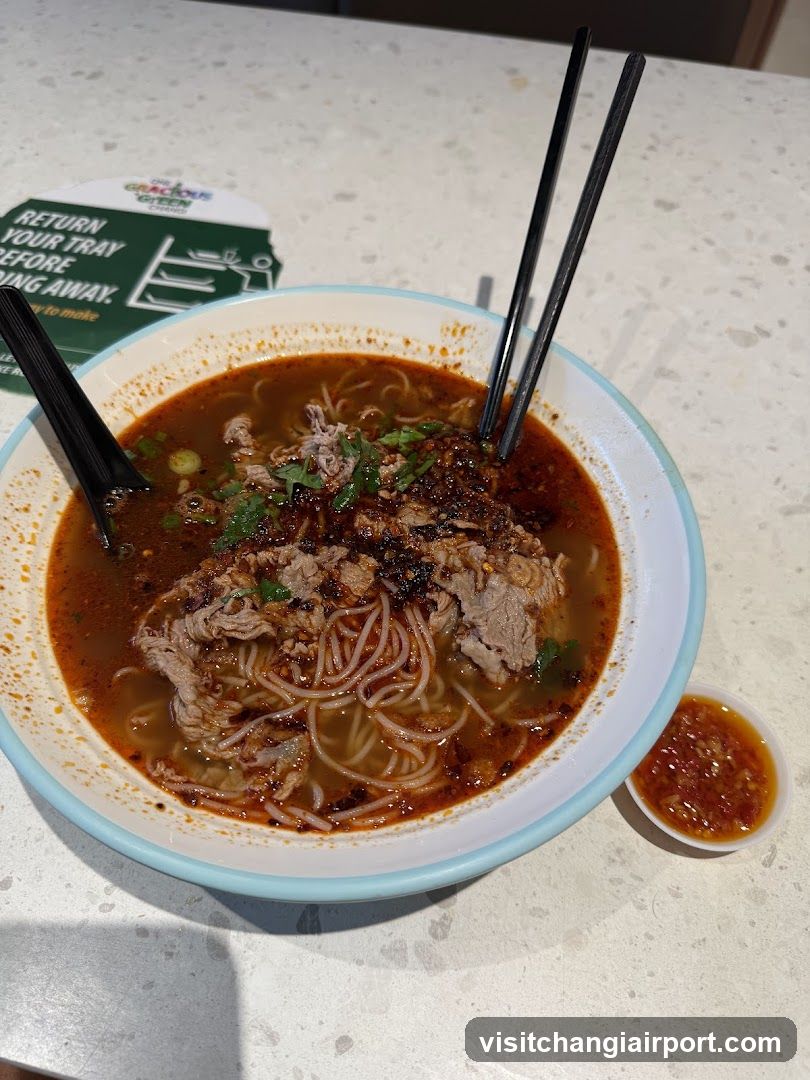 Bowl of Noodles with Chopsticks