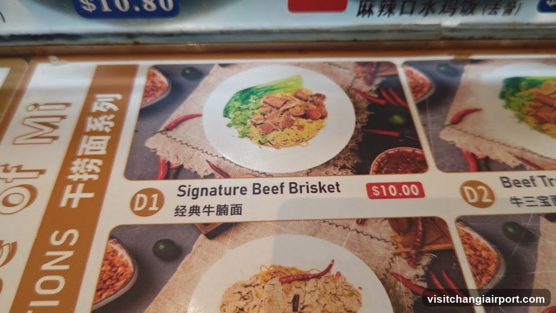 Dry Noodle Series Menu