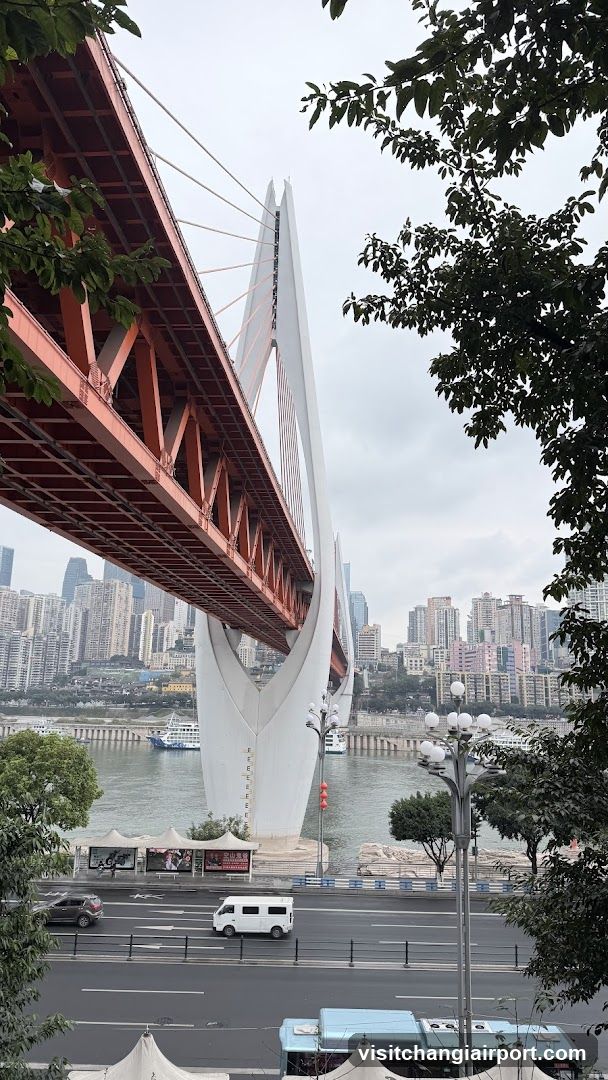 Bridge View with Cityscape