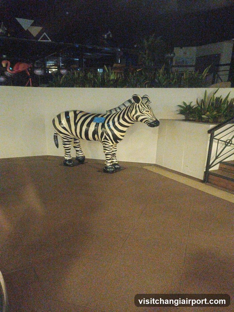 Zebra Statue Display