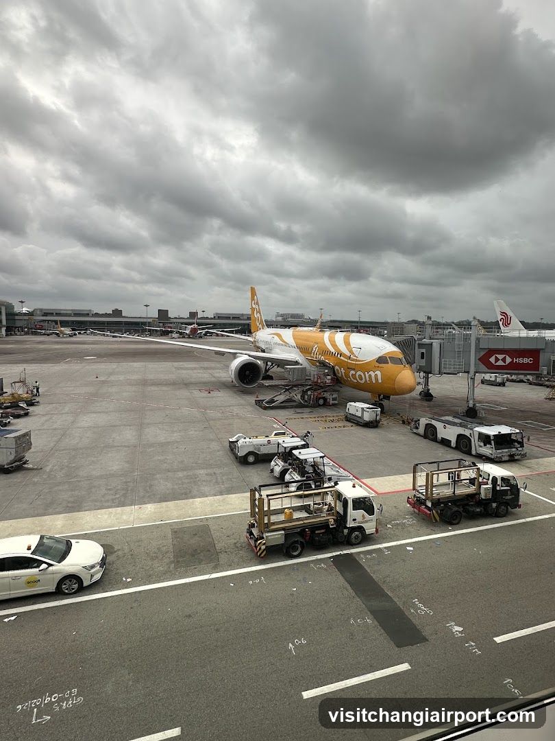 Airport Tarmac with AirAsia Plane