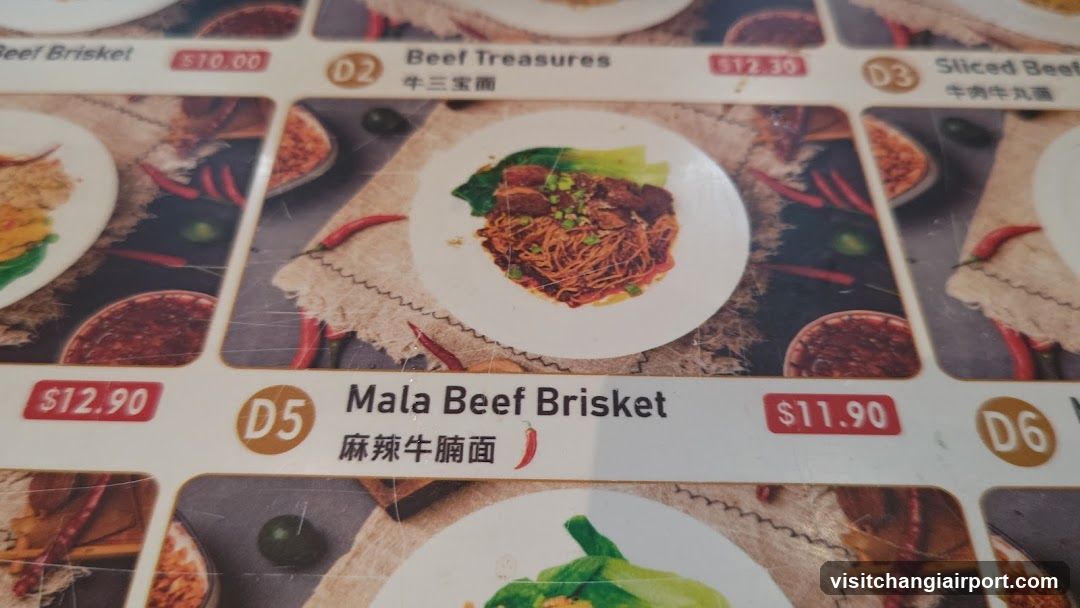 Mala Beef Brisket Menu Page