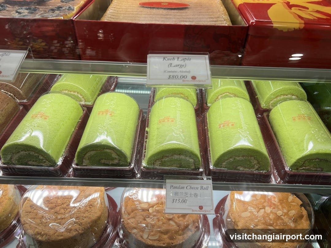 Pandan Cake Display