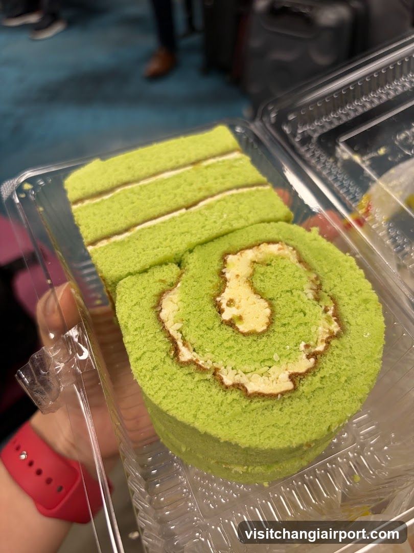 Green Matcha Cake Roll