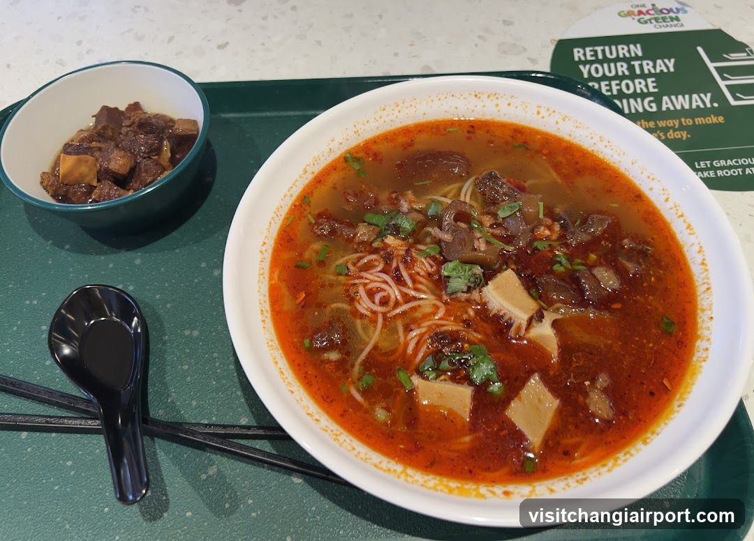 Spicy Noodle Bowl with Side Dish
