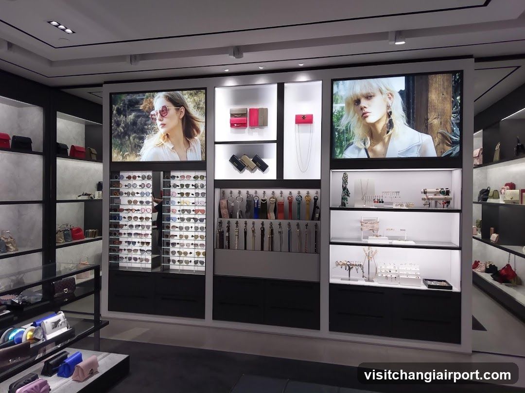 Luxury Accessories Display Wall
