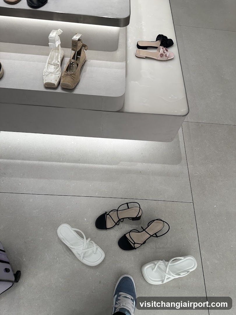 Shoe Display in Store