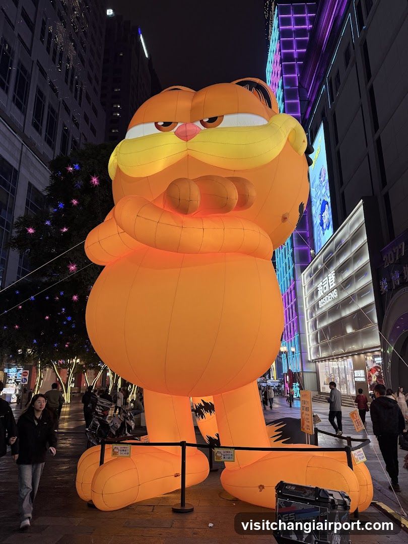 Giant Garfield Inflatable Display