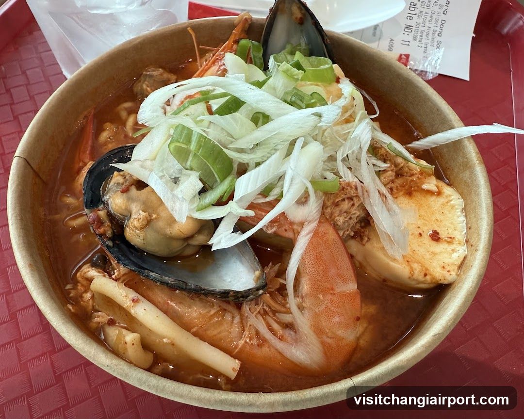 Seafood Rice Bowl with Tofu and Mussels