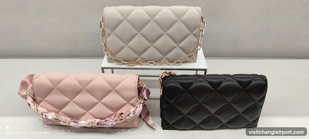 Quilted Handbags Display