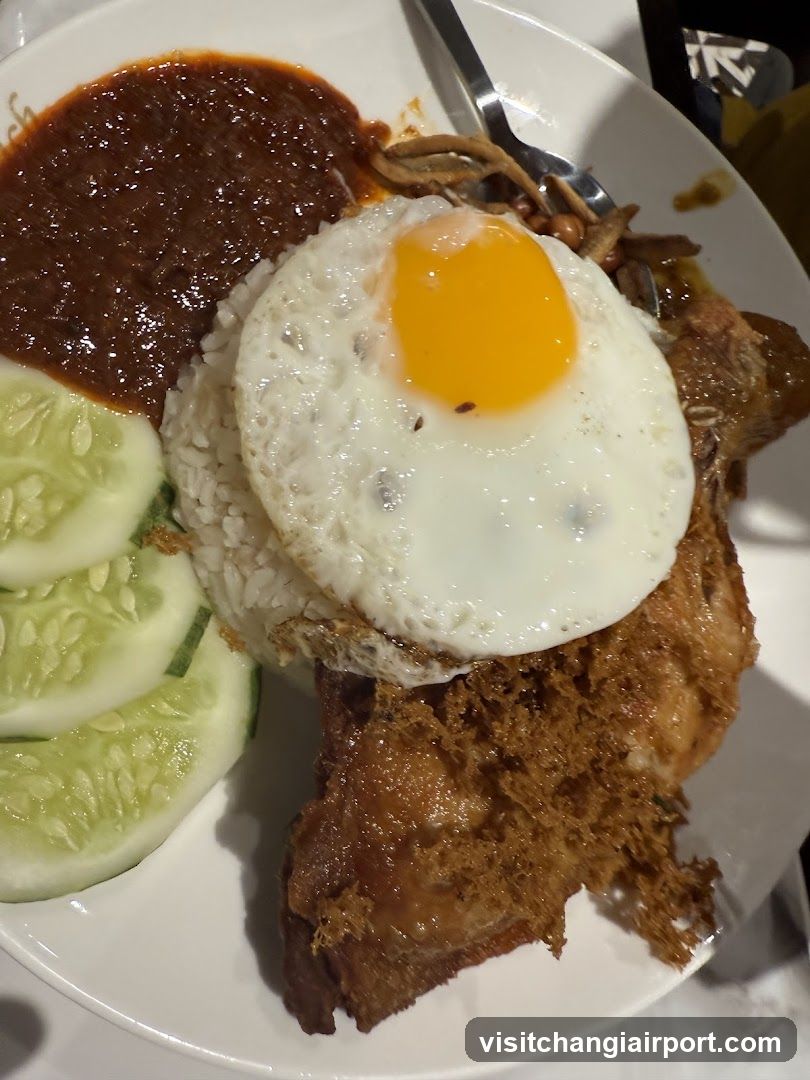 Fried Chicken with Rice and Sauce