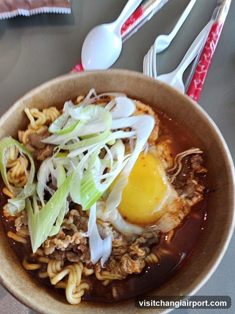 Bowl of Ramen with Egg and Scallions