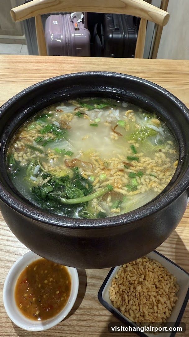 Bowl of Soup with Side Dishes