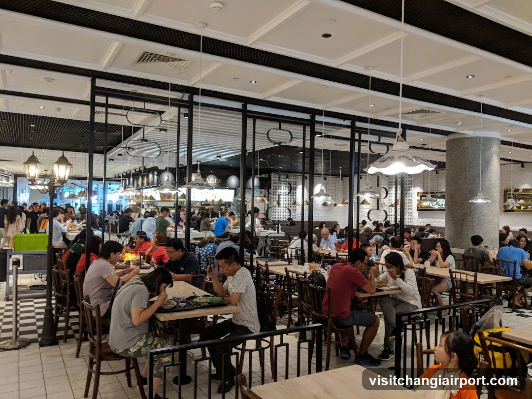 Busy Food Court Interior