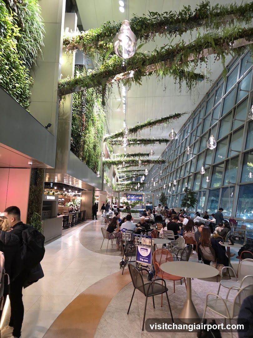 Indoor Dining Area with Greenery