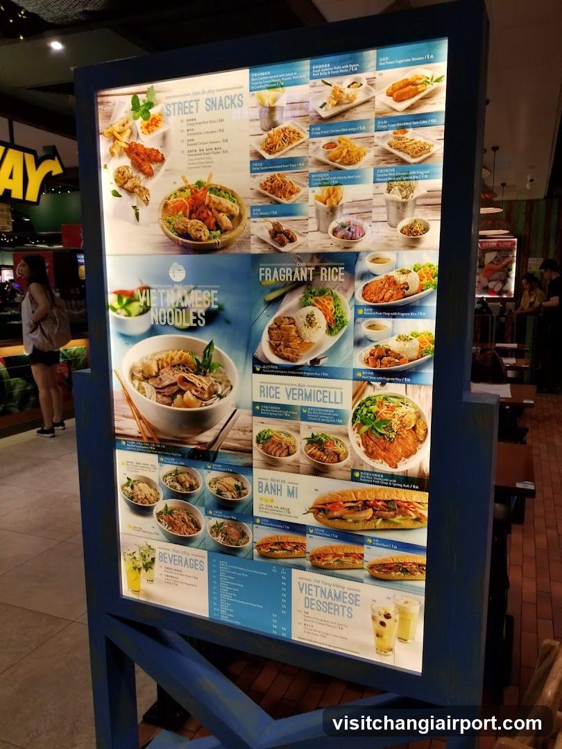 Vietnamese Food Menu Board