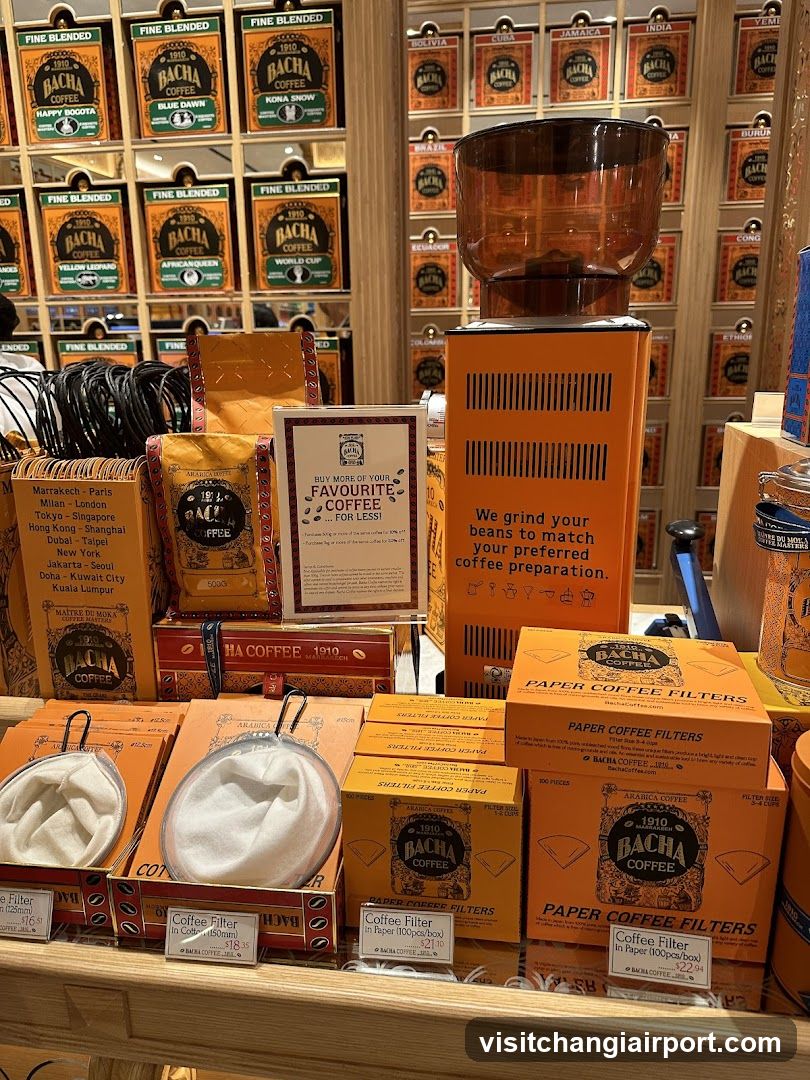 Bacha Coffee Store Interior Display