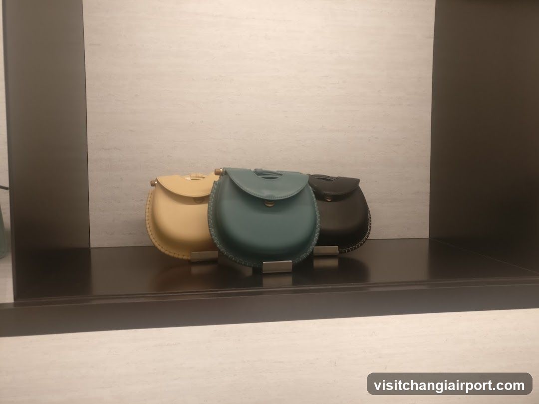 Leather Handbags Display