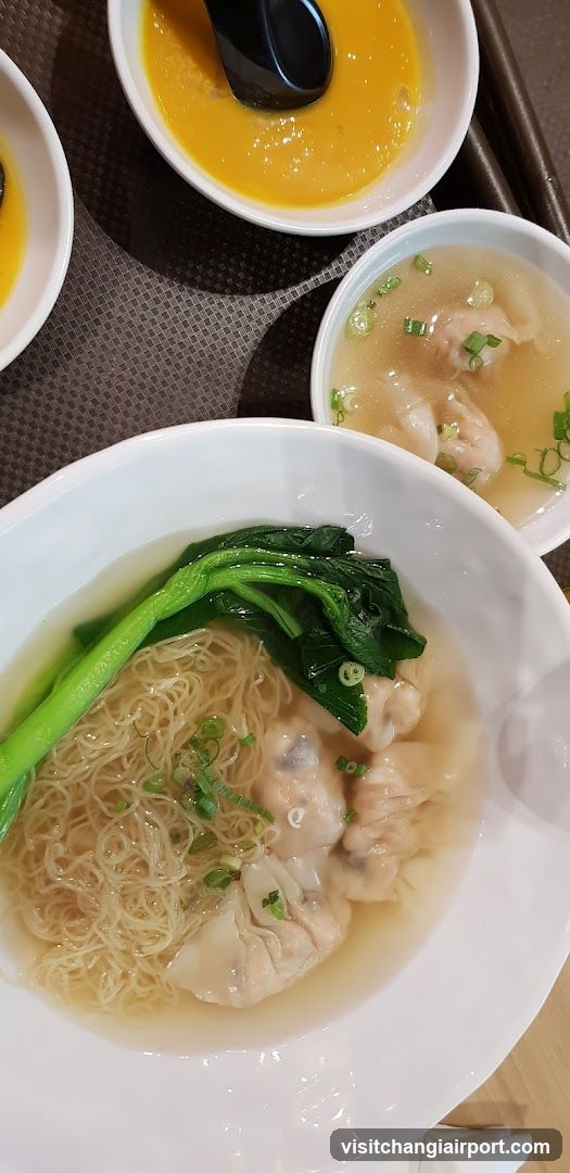 Wonton Noodle Soup with Egg Custard