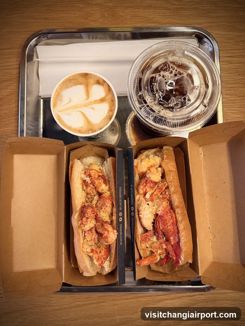 Lobster Roll and Coffee Meal