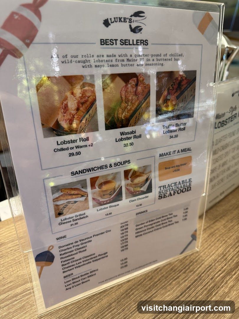 Luke's Best Sellers & Sandwiches Menu