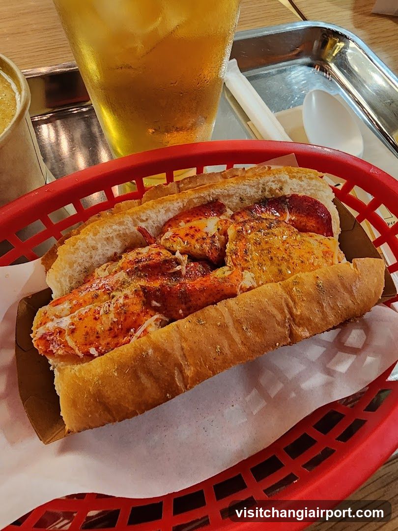 Lobster Roll with Drink