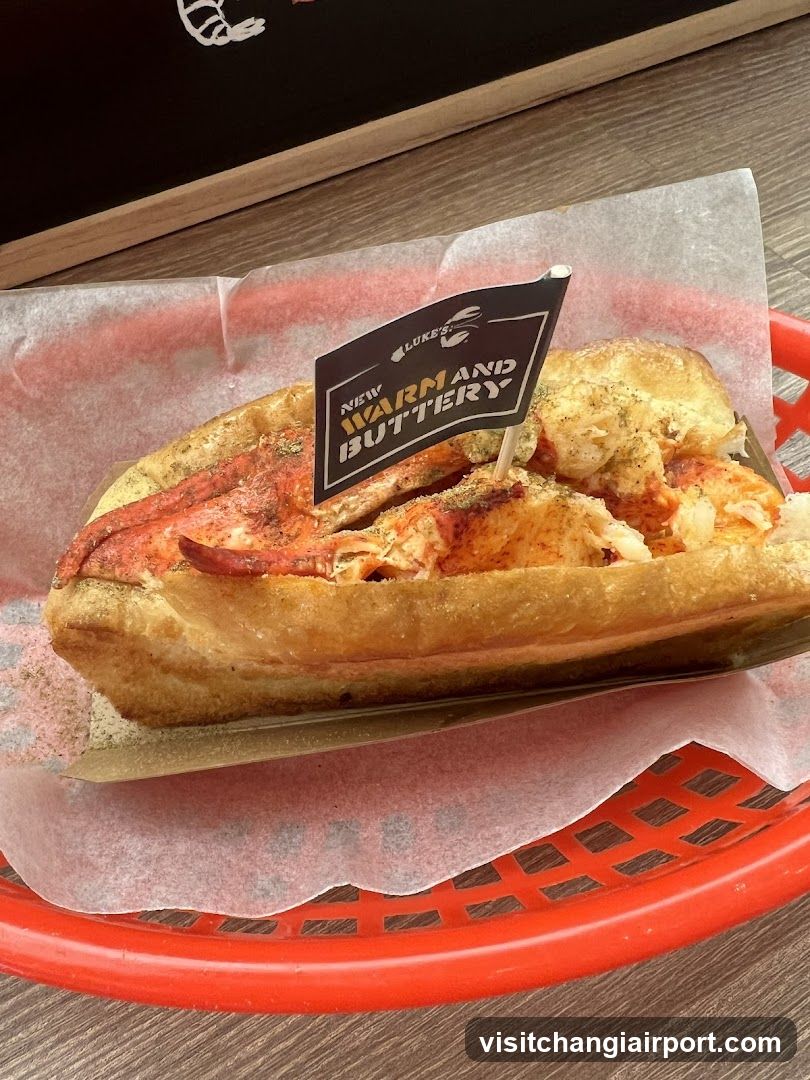 Lobster Roll with Flag
