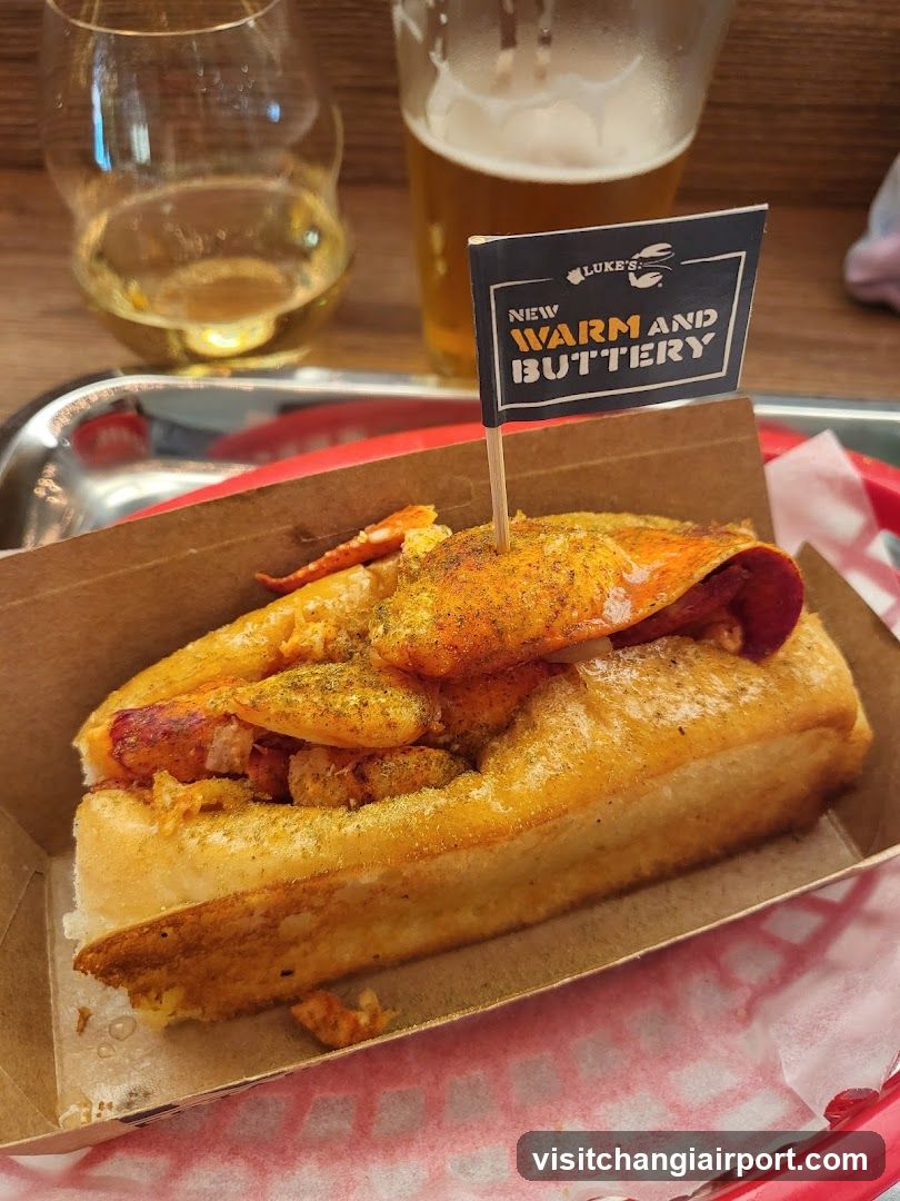 Lobster Roll with Flag
