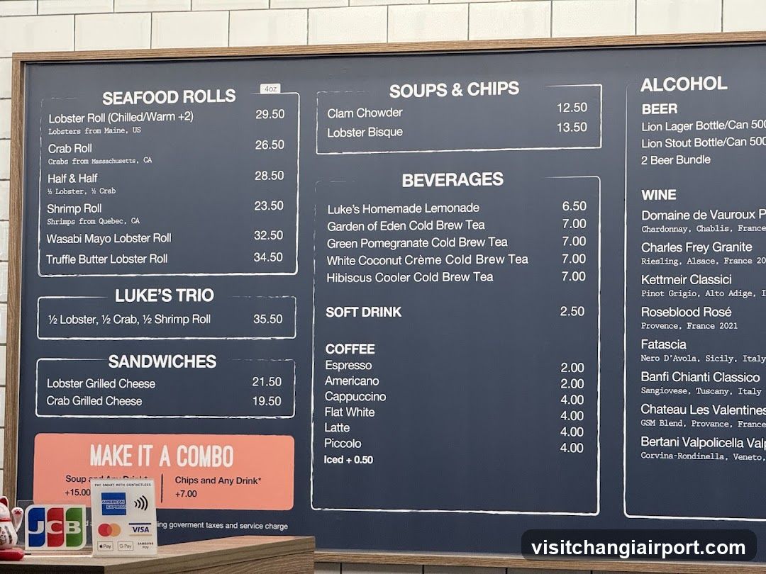 Seafood Restaurant Menu Board