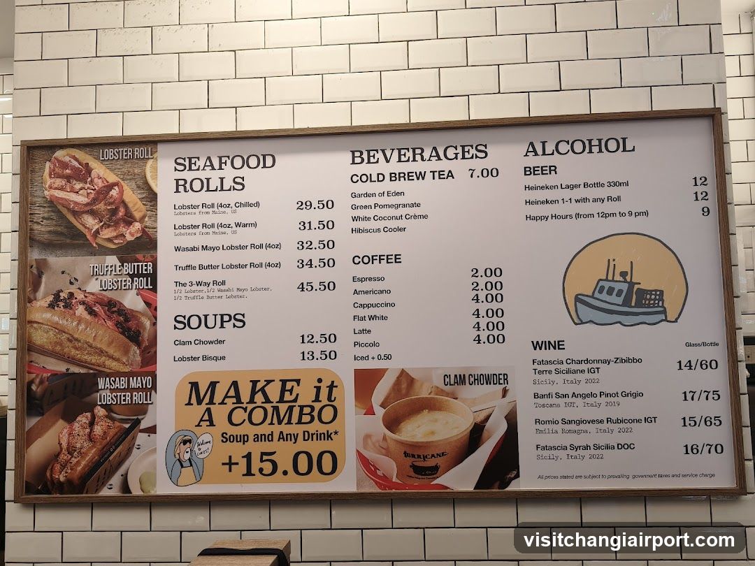 Seafood Restaurant Menu Board