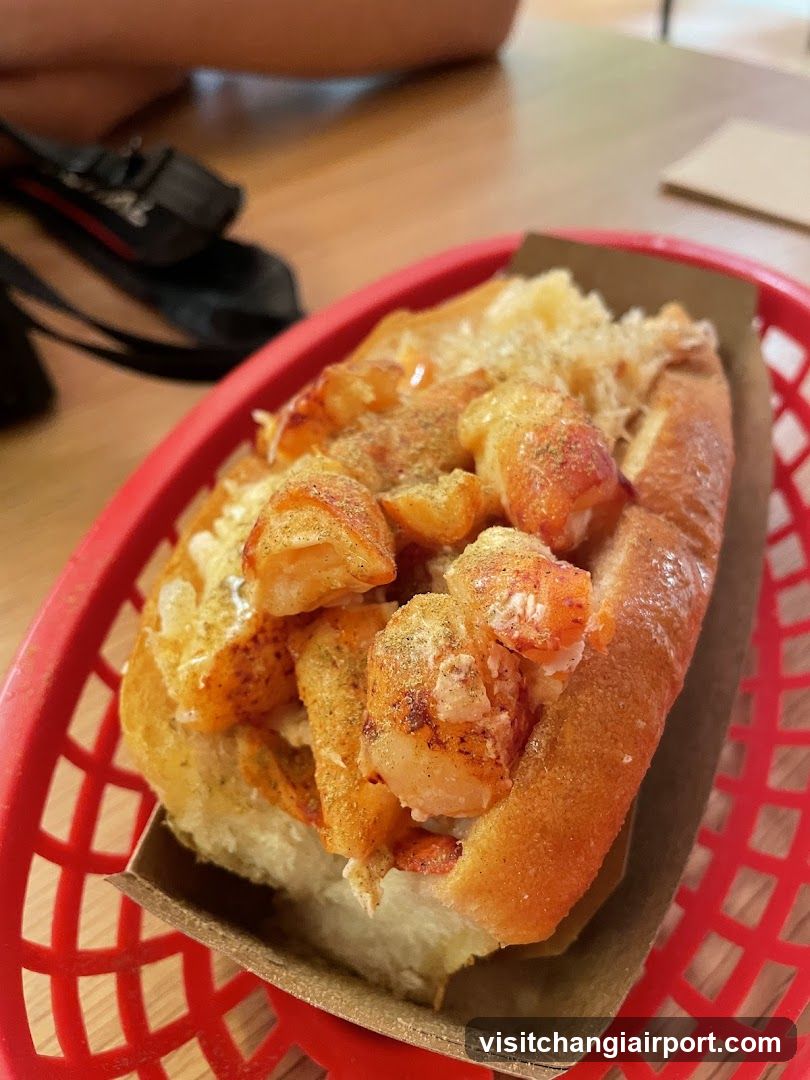 Lobster Roll in Red Basket