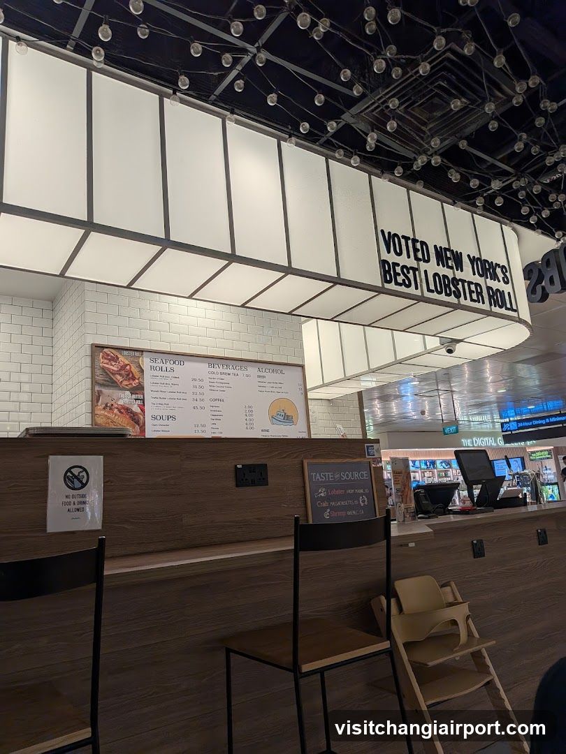 Restaurant Interior with Menu Board