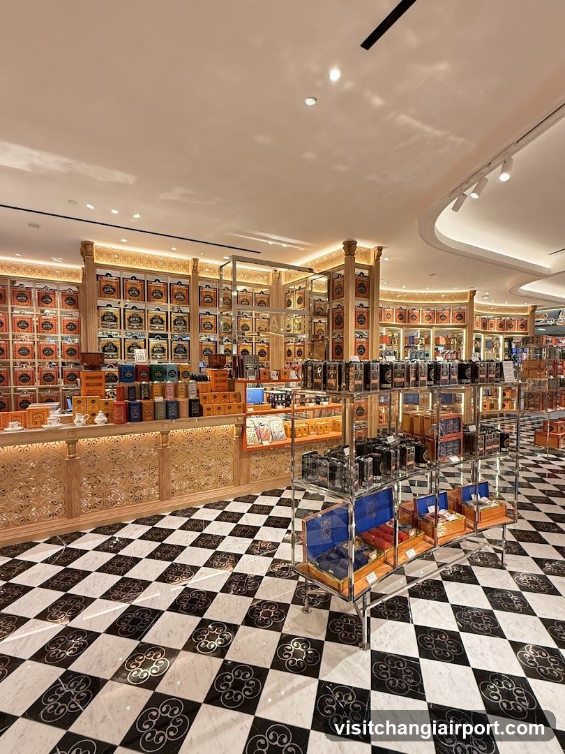 Interior of a luxury tea shop