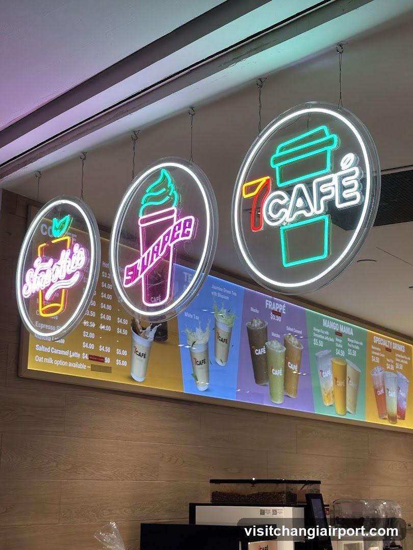 7 Café Neon Signage Display
