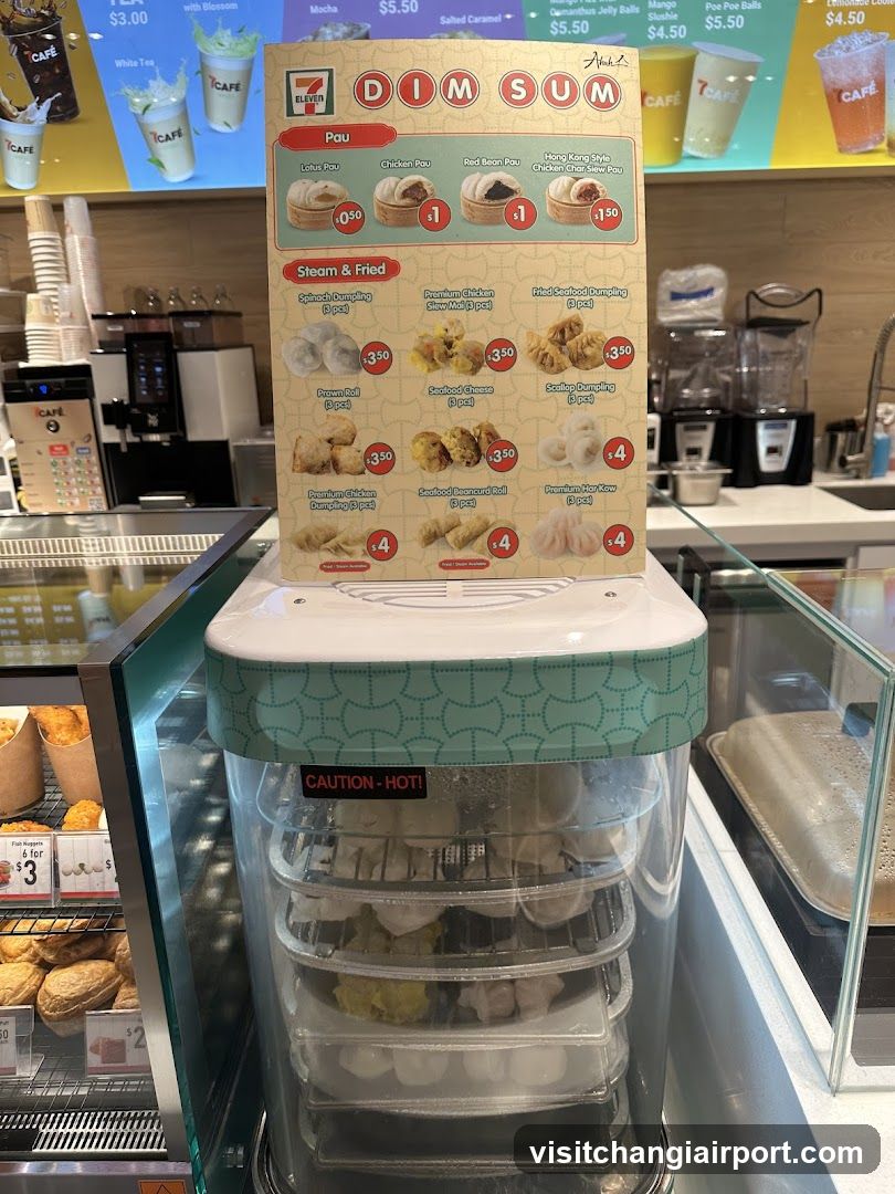Dim Sum Display at 7-Eleven