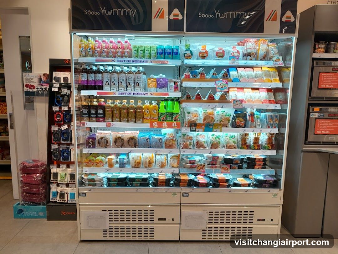 Refrigerated Food Display in Store