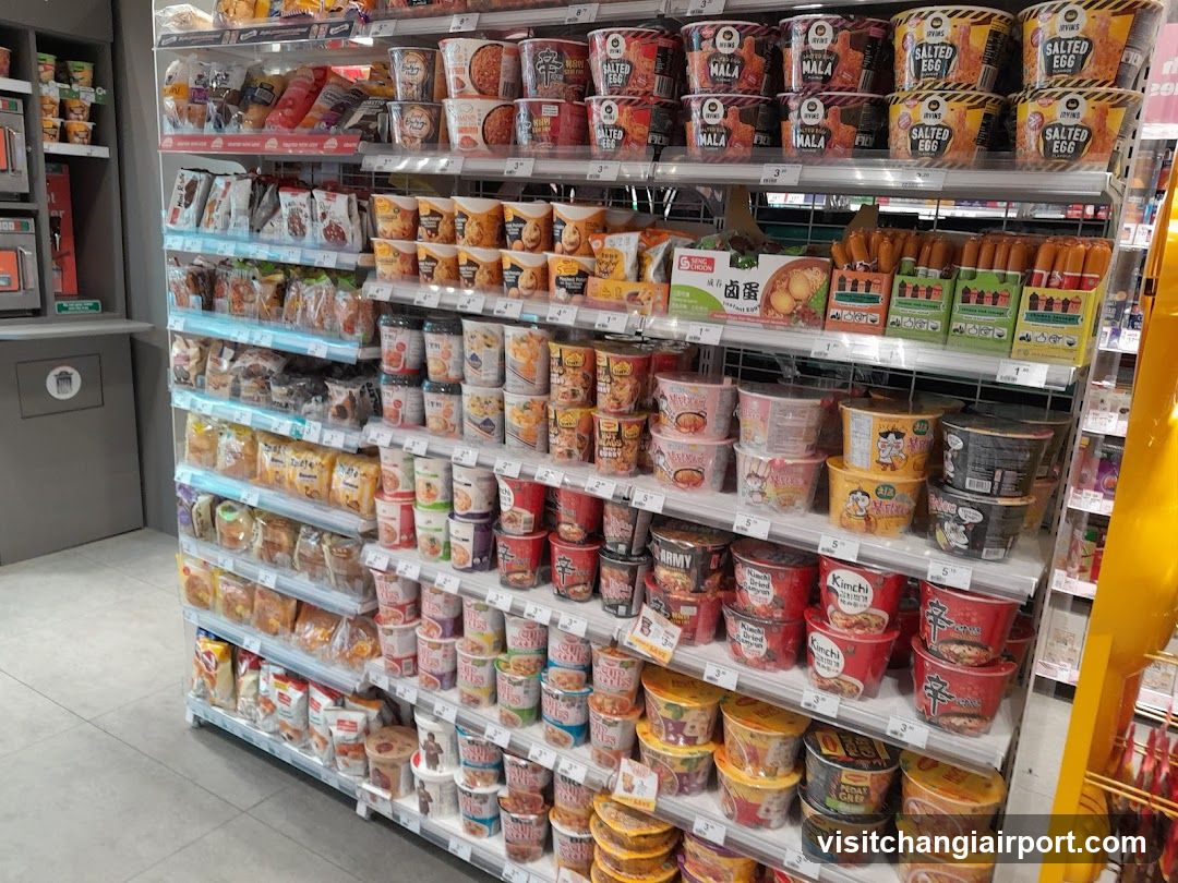 Instant Noodle and Snack Aisle
