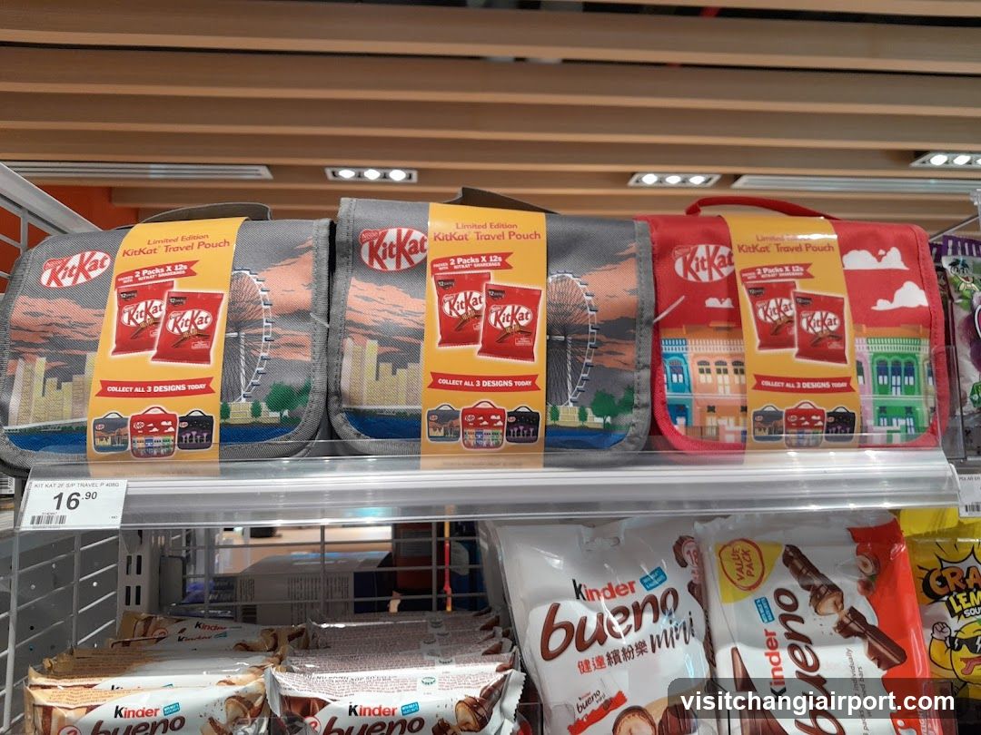 KitKat Travel Pouches on Shelf