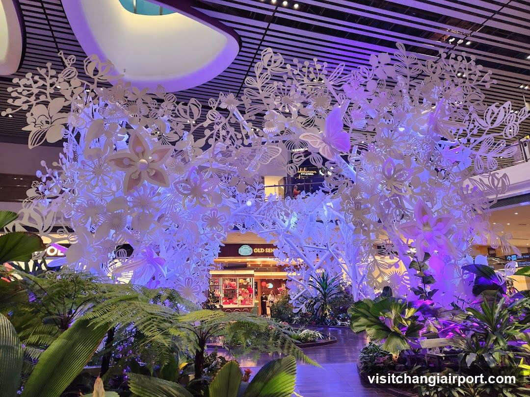 Floral Installation in Mall