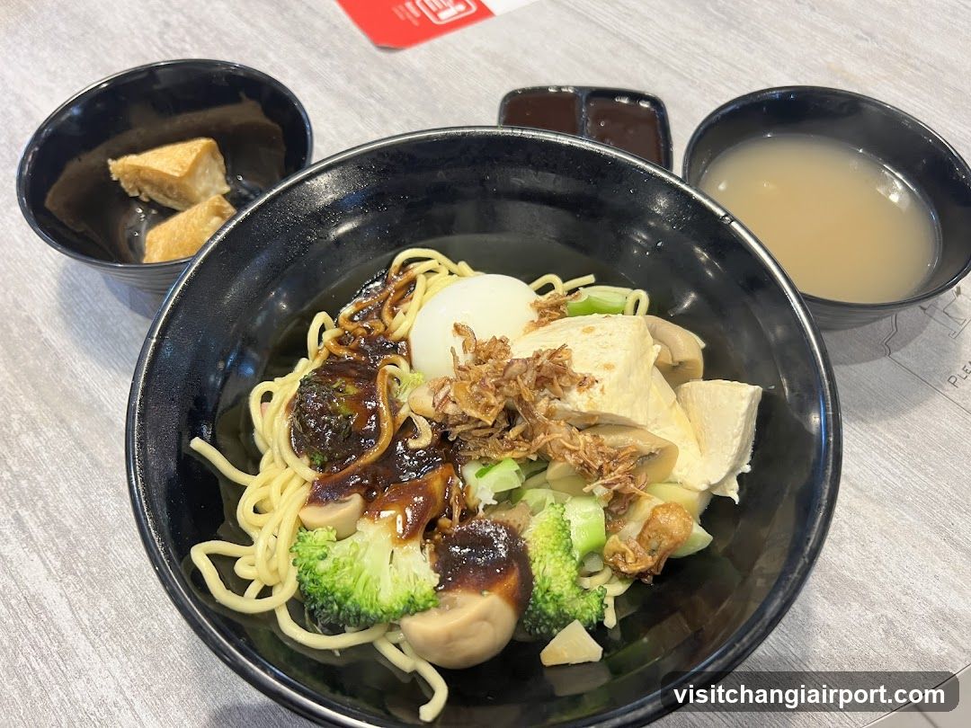 Noodle Bowl with Broccoli and Tofu