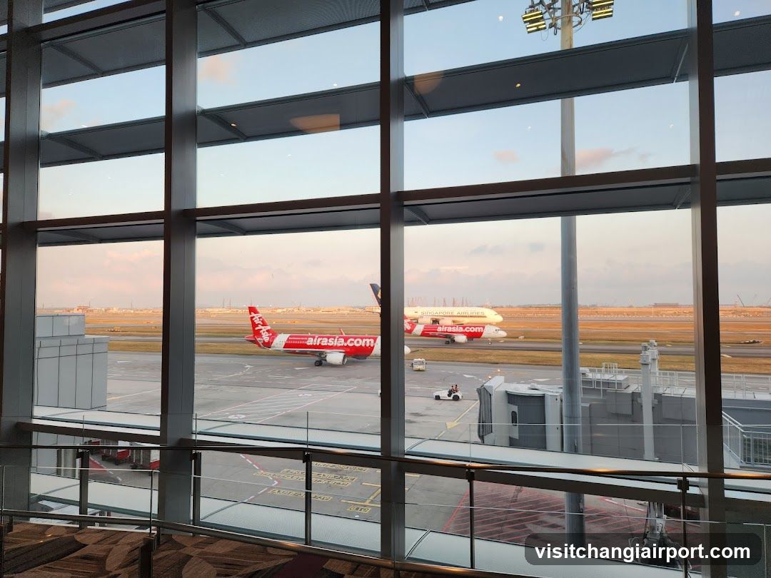 Airplane at Airport Terminal View
