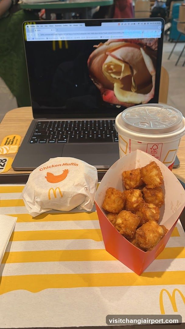 McDonald's Meal with Laptop